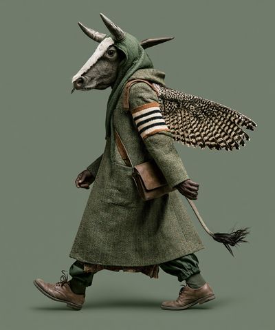 Goat in Costume Photography Poster. poster
