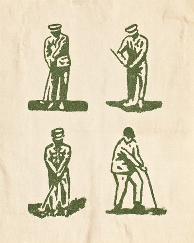 Vintage Golf Swing Techniques Poster. poster print