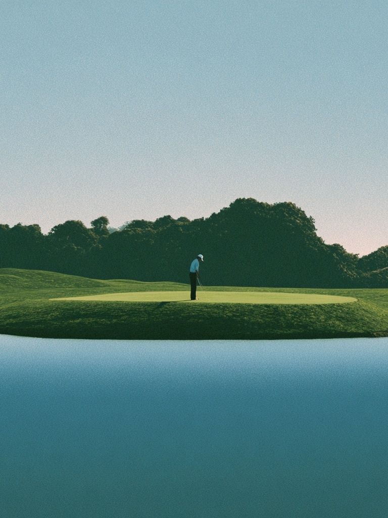 Golf Green Landscape Poster. poster — photography art