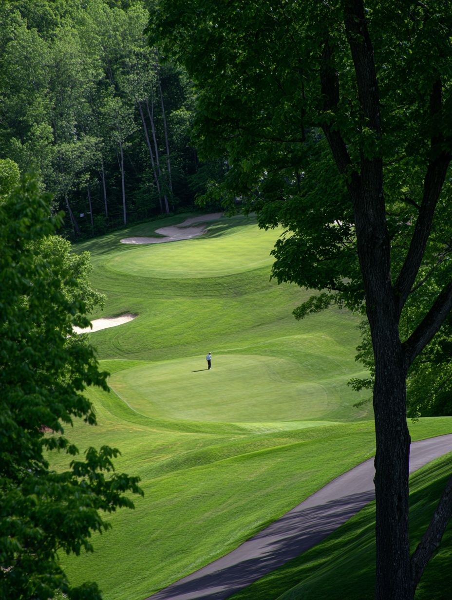 Green Golf Course Landscape Poster. poster — photography art