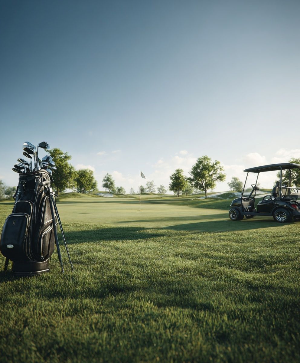 Golf Course Landscape Photography Poster. poster detail