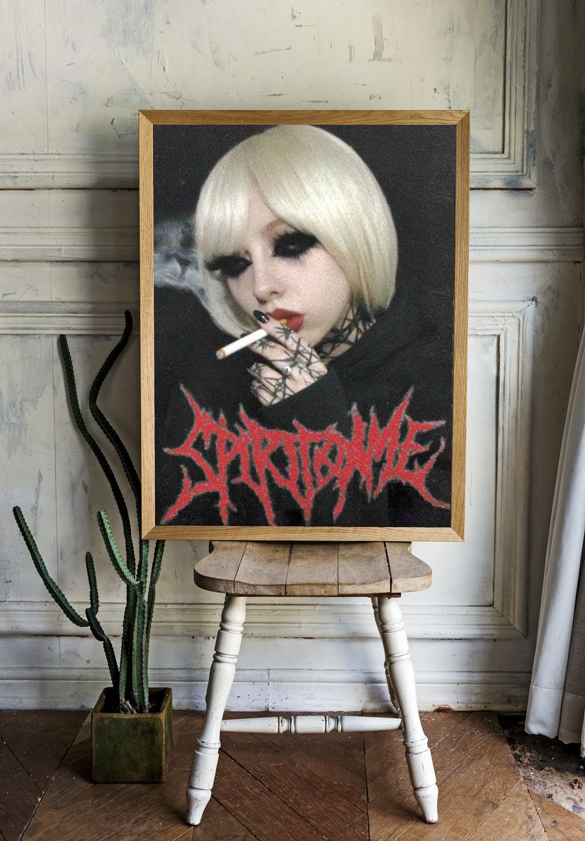 Gothic Portrait — Fine Art Print room preview