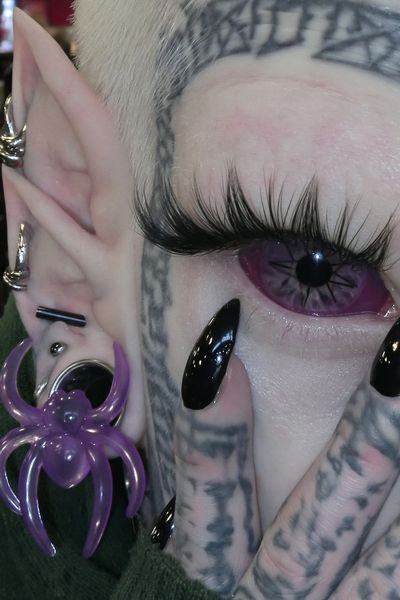 Gothic Eye Portrait Photography Poster. poster