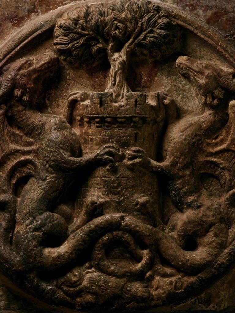 Gothic Stone Relief Print. poster — photography art