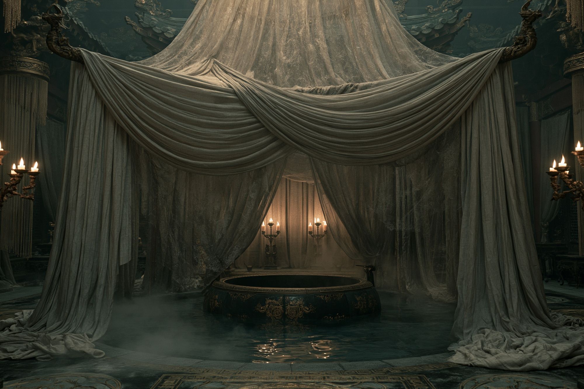 Gothic Ritual Chamber Print. poster detail