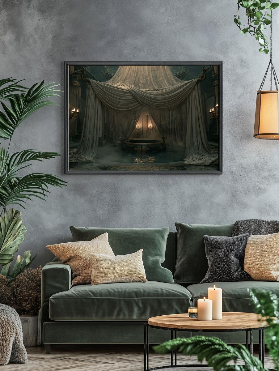 Gothic Ritual Chamber Print. — room view 4