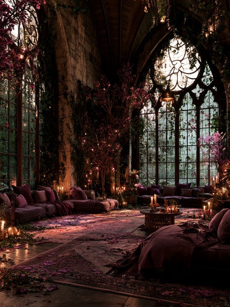Enchanted Gothic Conservatory Poster. poster — fine-art art