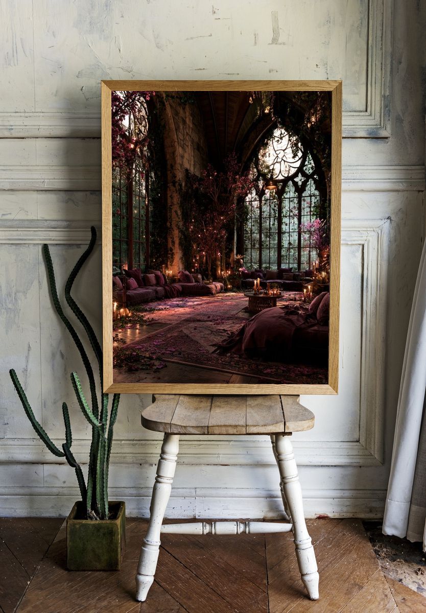 Enchanted Gothic Conservatory Poster. room preview