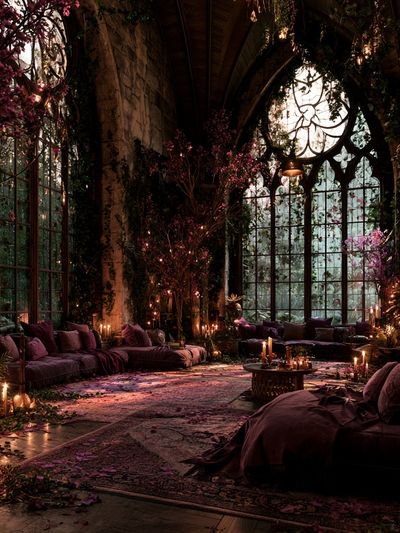 Enchanted Gothic Conservatory Poster. poster print