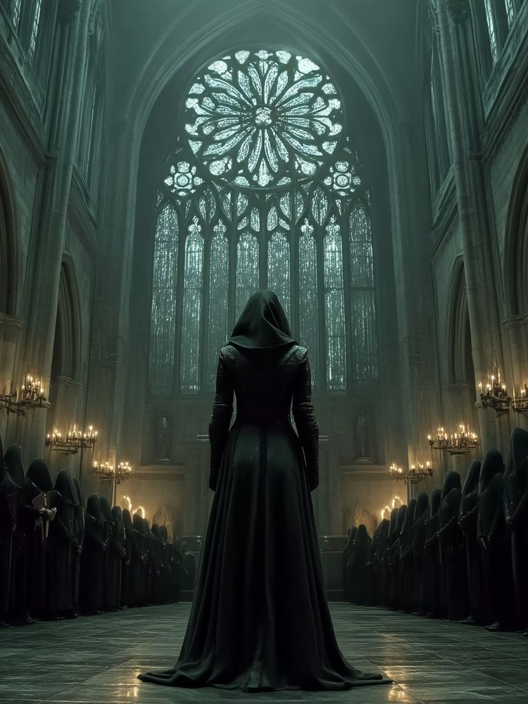Gothic Cathedral Ritual Poster. poster detail