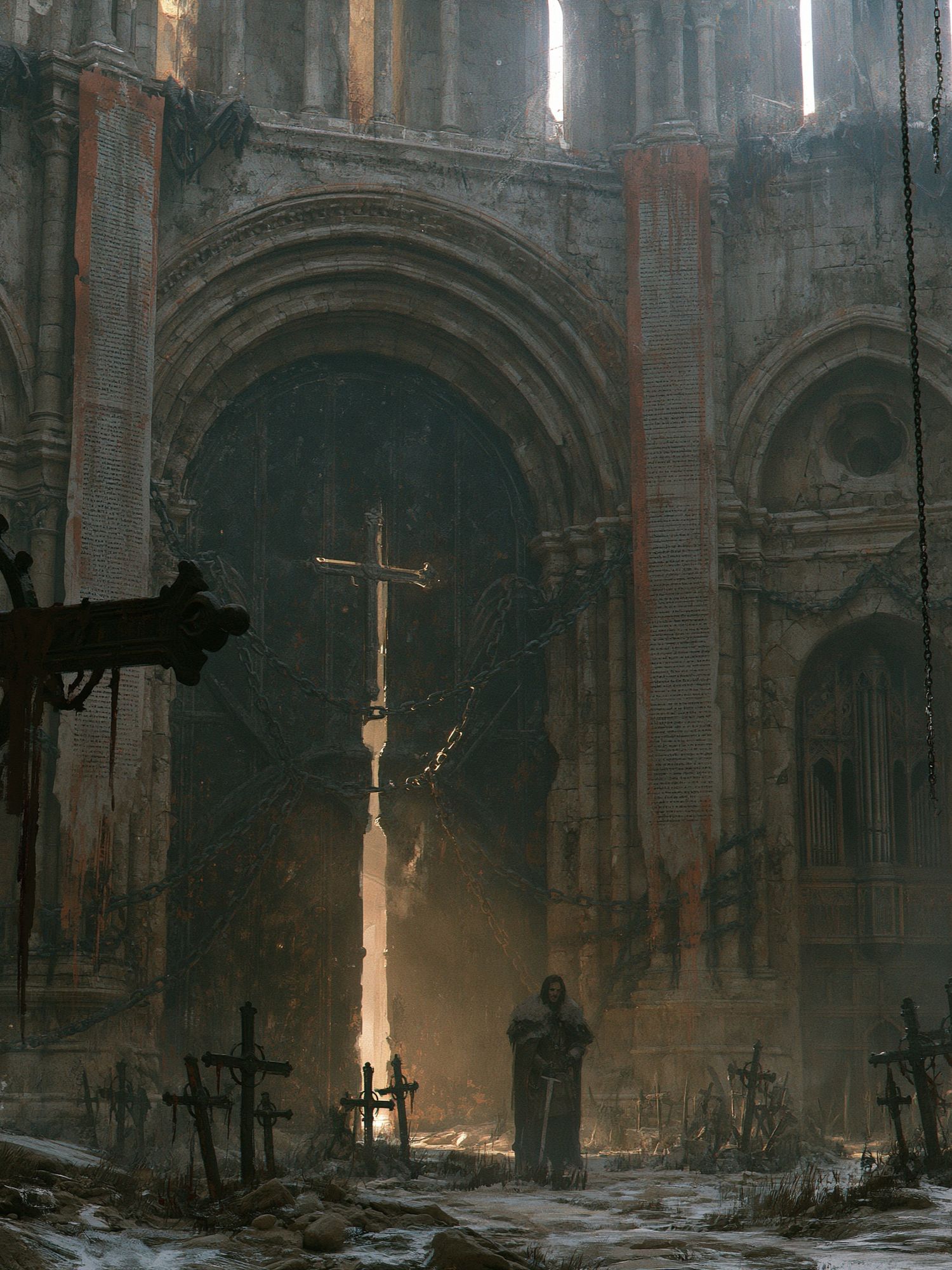 Gothic Ruins Cathedral Poster. poster detail