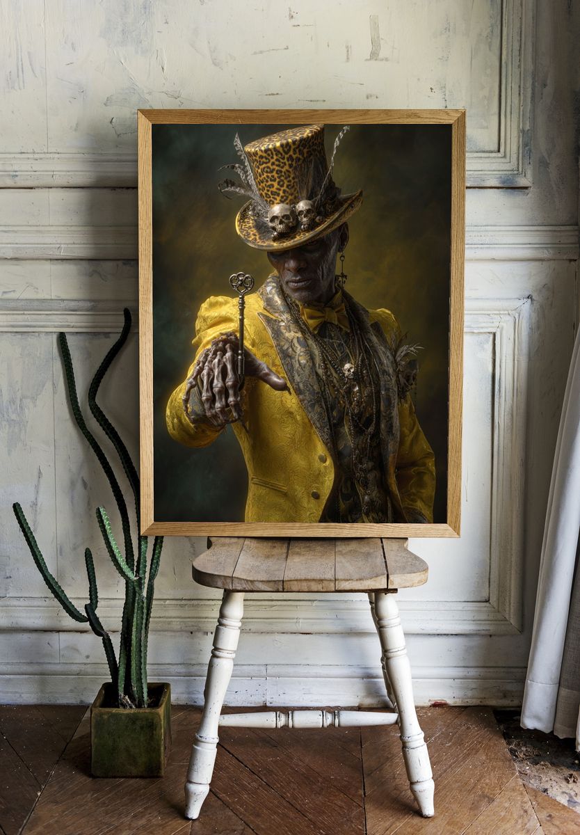 Gothic Gentleman Portrait Print room preview