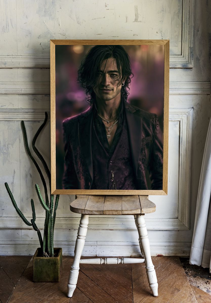 Gothic Portrait Photography Poster. — room view 1