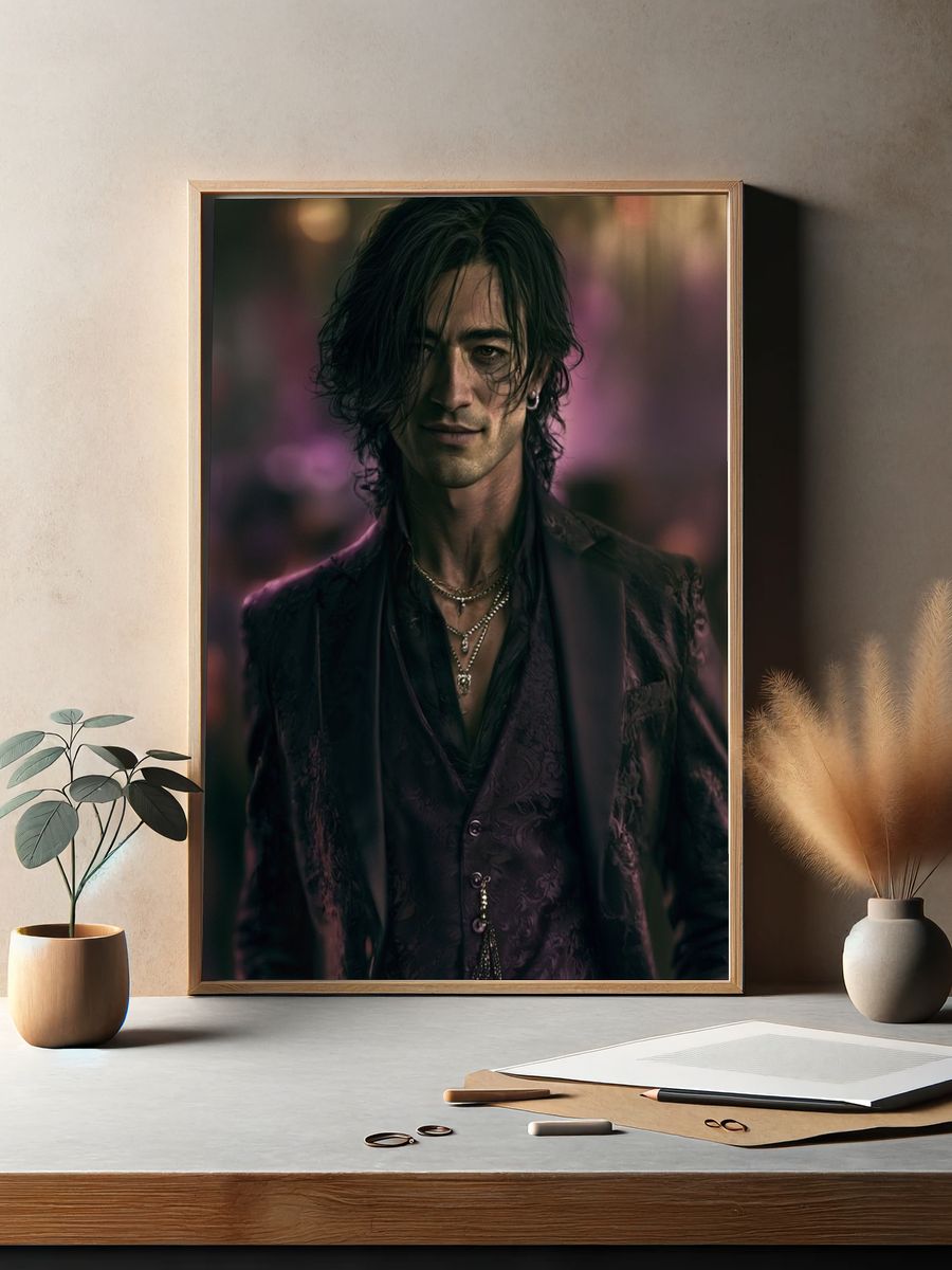 Gothic Portrait Photography Poster. — room view 2