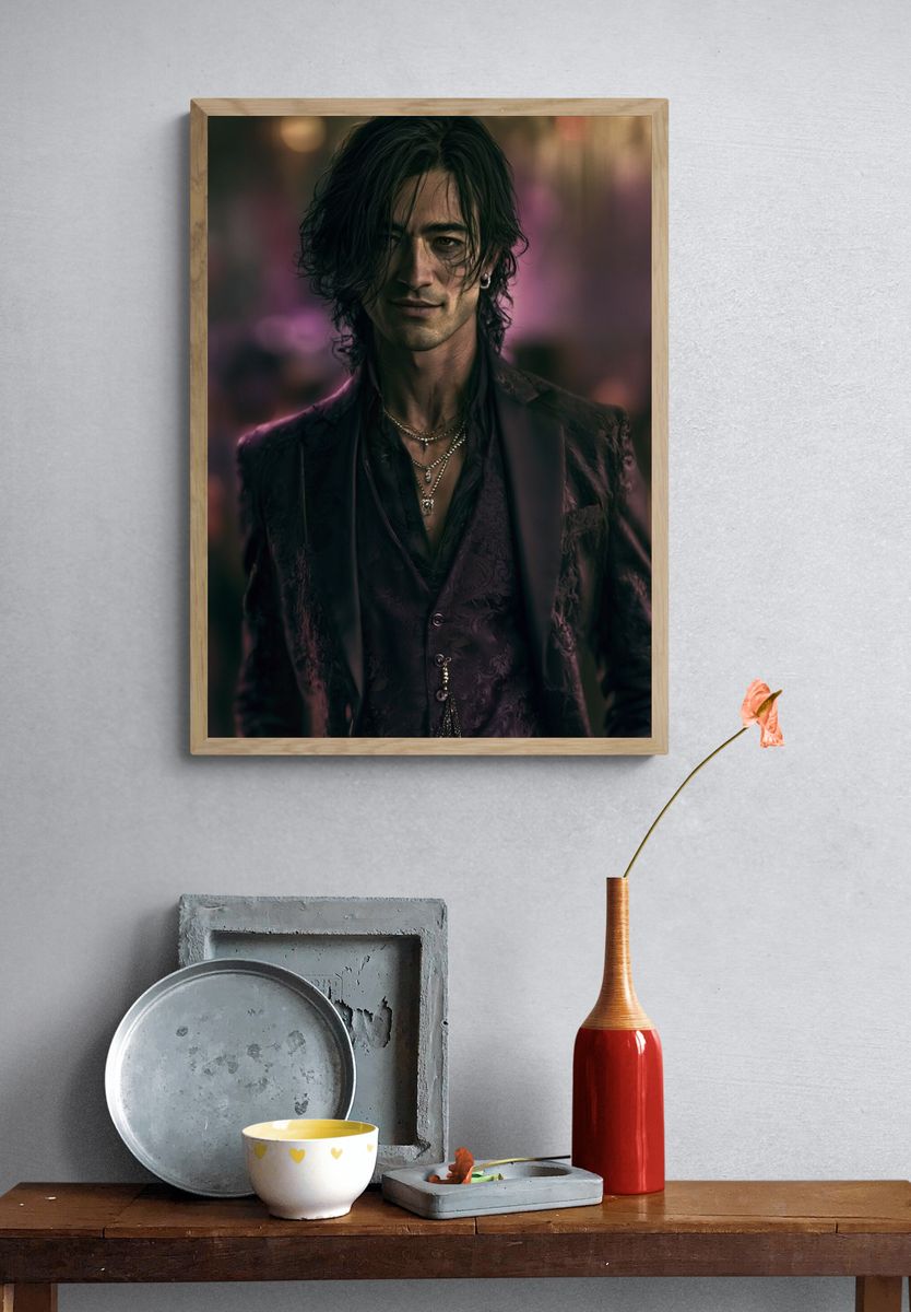 Gothic Portrait Photography Poster. — room view 3