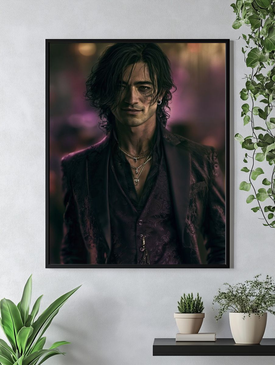 Gothic Portrait Photography Poster. — room view 4