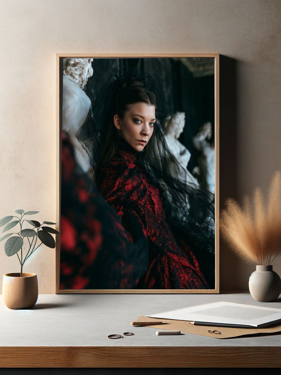 Gothic Portrait Photography Poster. — room view 2