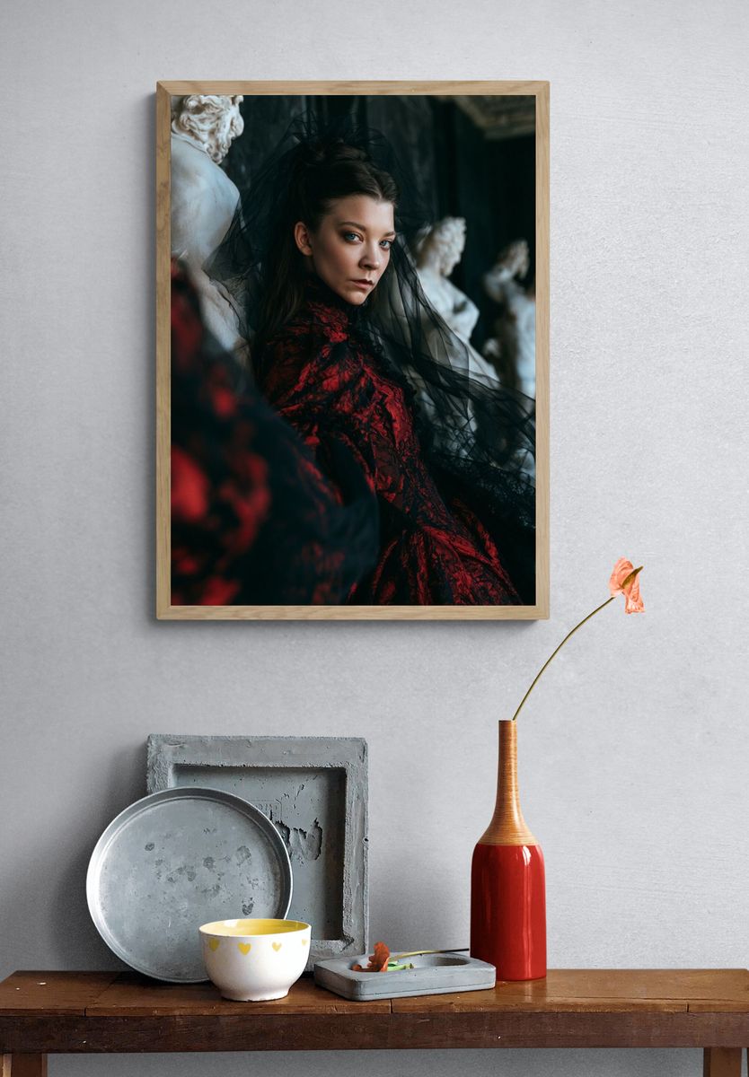 Gothic Portrait Photography Poster. — room view 3