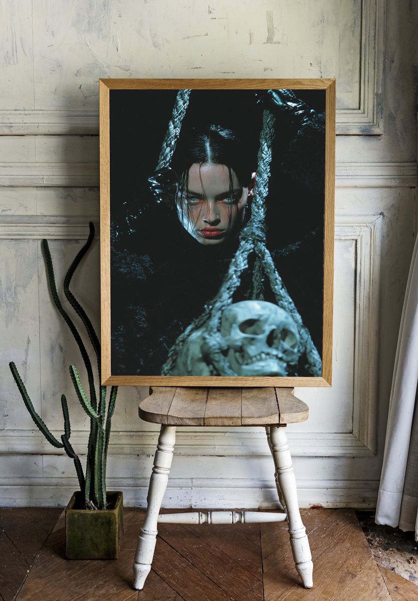 Gothic Portrait Photography Poster. — room view 1