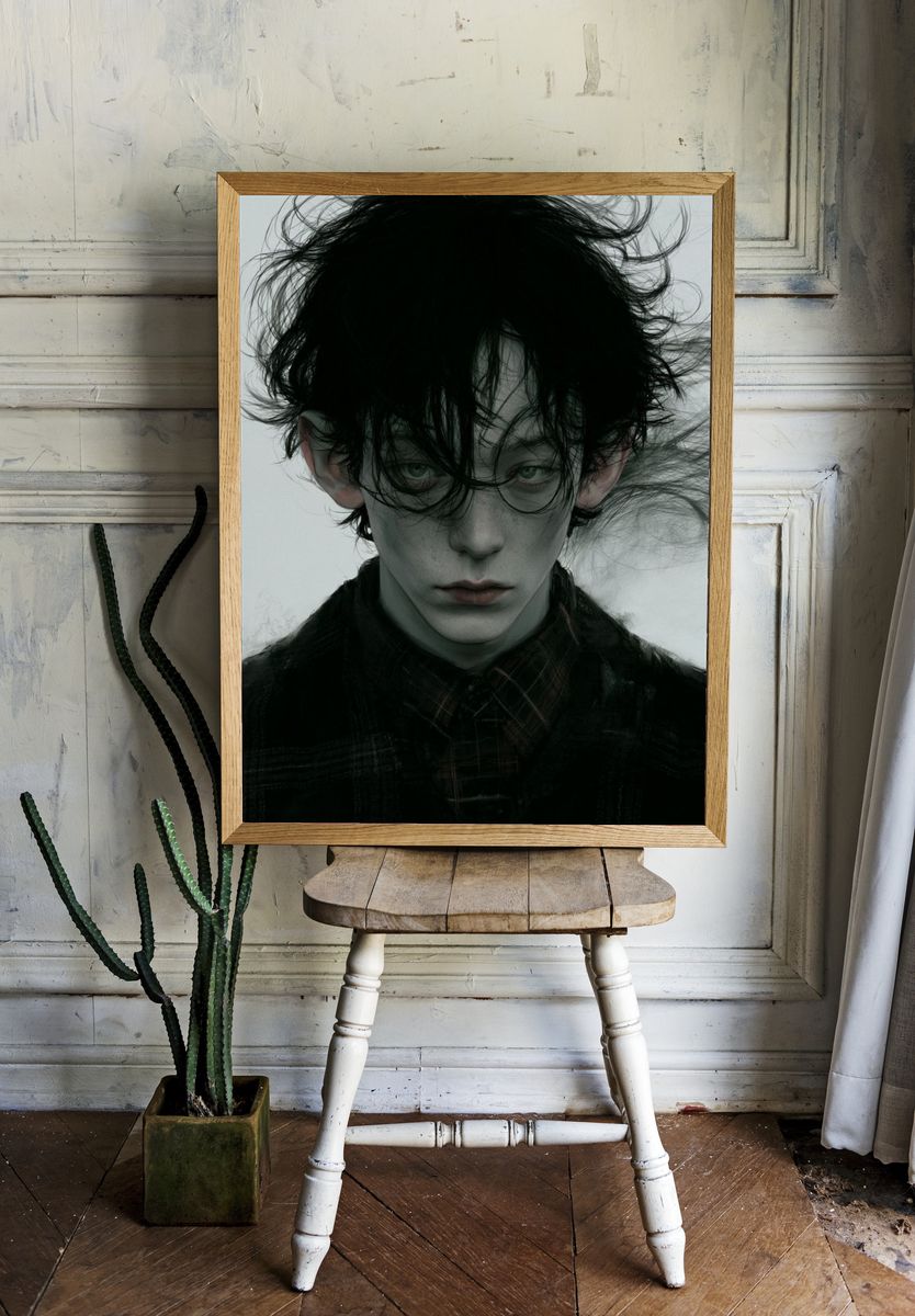 Gothic Portrait Photography Poster. — room view 1