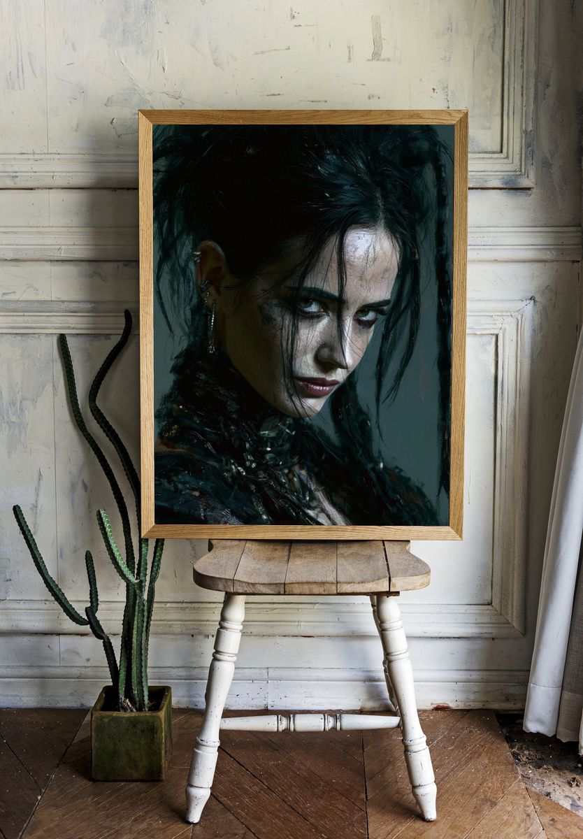 Gothic Portrait Photography Poster. — room view 1