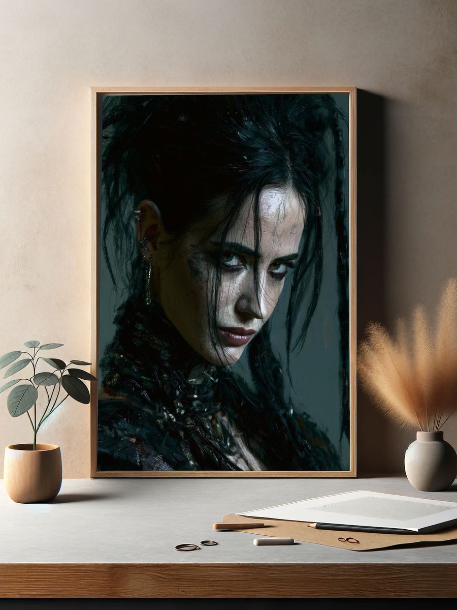 Gothic Portrait Photography Poster. — room view 2