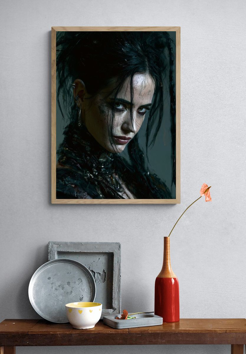 Gothic Portrait Photography Poster. — room view 3
