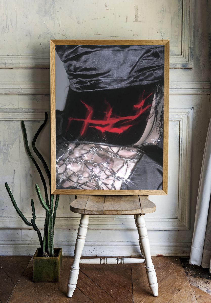 Gothic Portrait — Photography Print. — room view 1