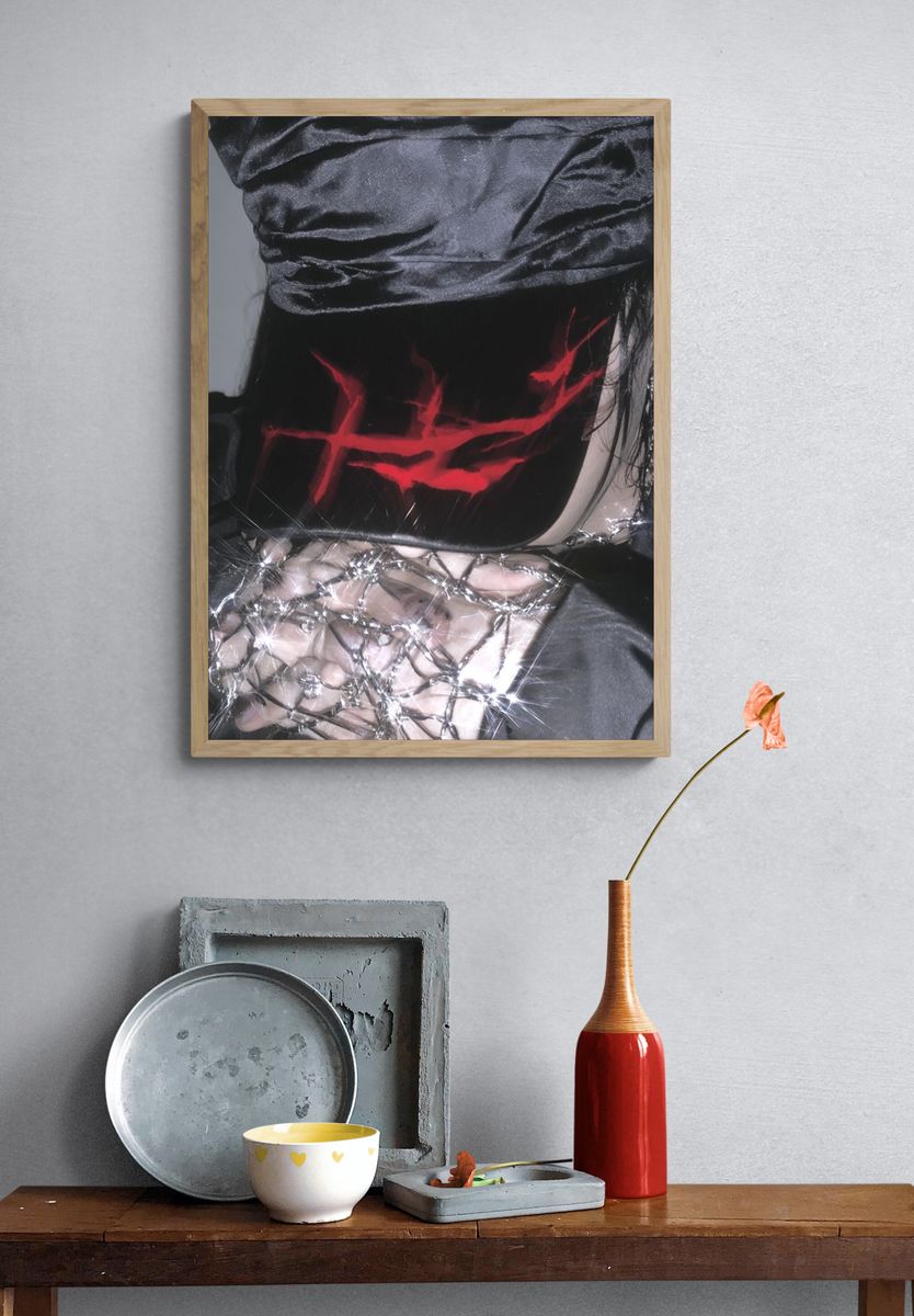 Gothic Portrait — Photography Print. — room view 3