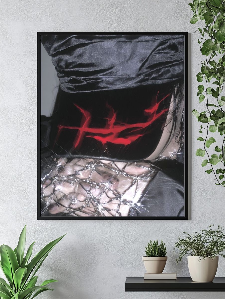 Gothic Portrait — Photography Print. — room view 4