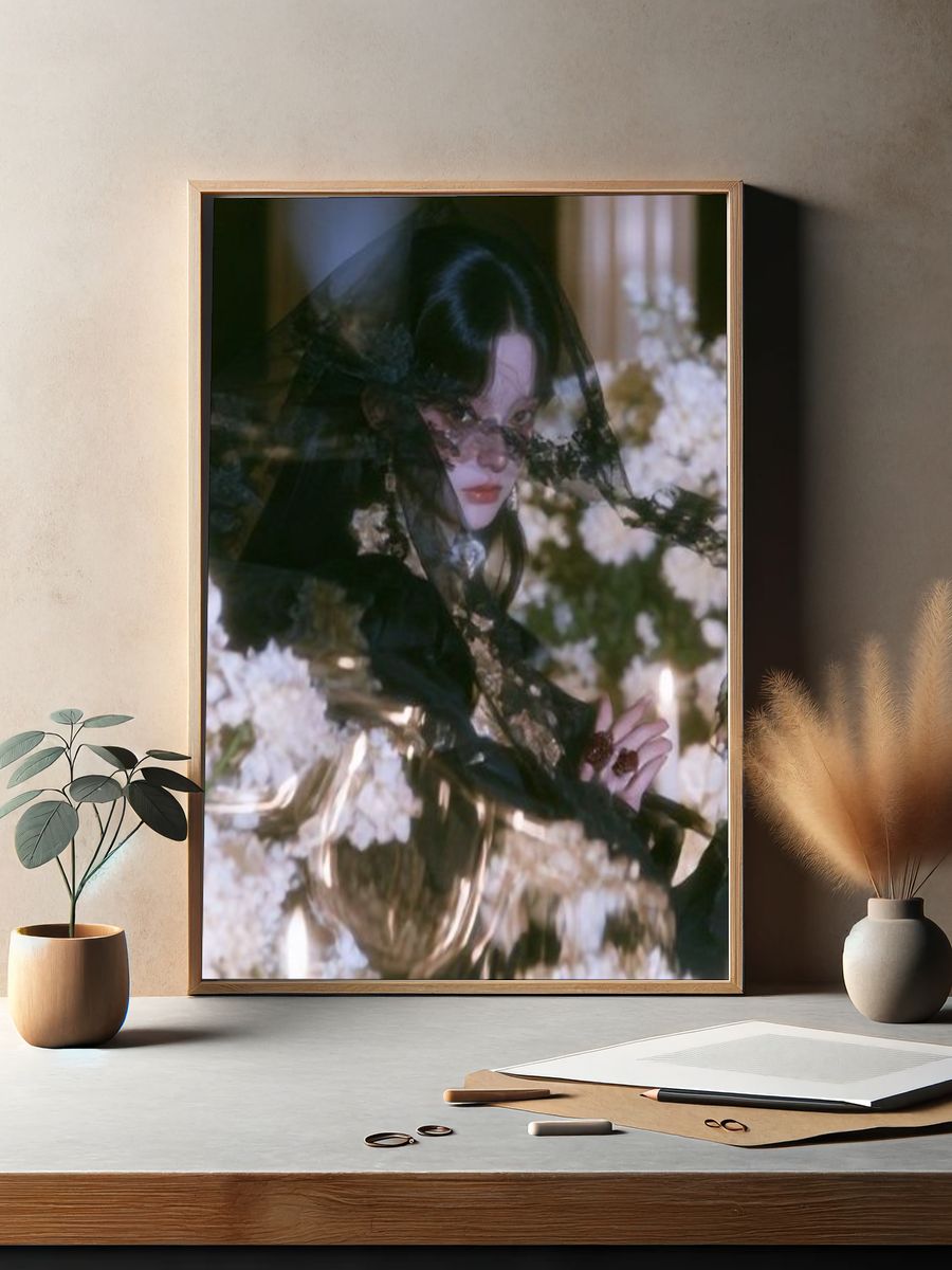 Gothic Portrait Photography Poster. — room view 2