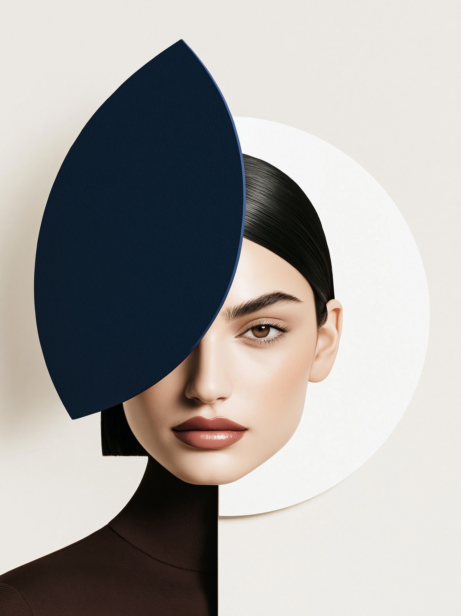 Geometric Portrait Illustration Poster. poster — illustration art