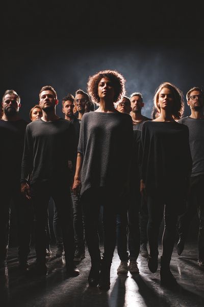 Dramatic Group Portrait Poster. poster print
