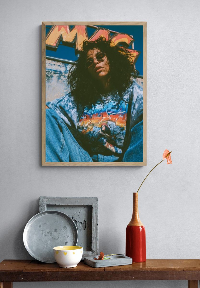 Graffiti Portrait Street Photography Poster. — room view 3