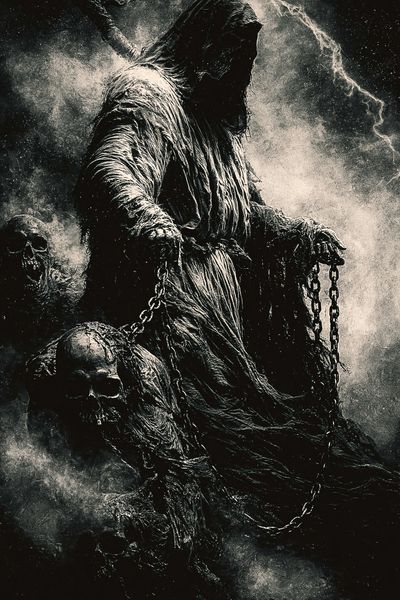 Grim Reaper Dark Fantasy Poster. poster