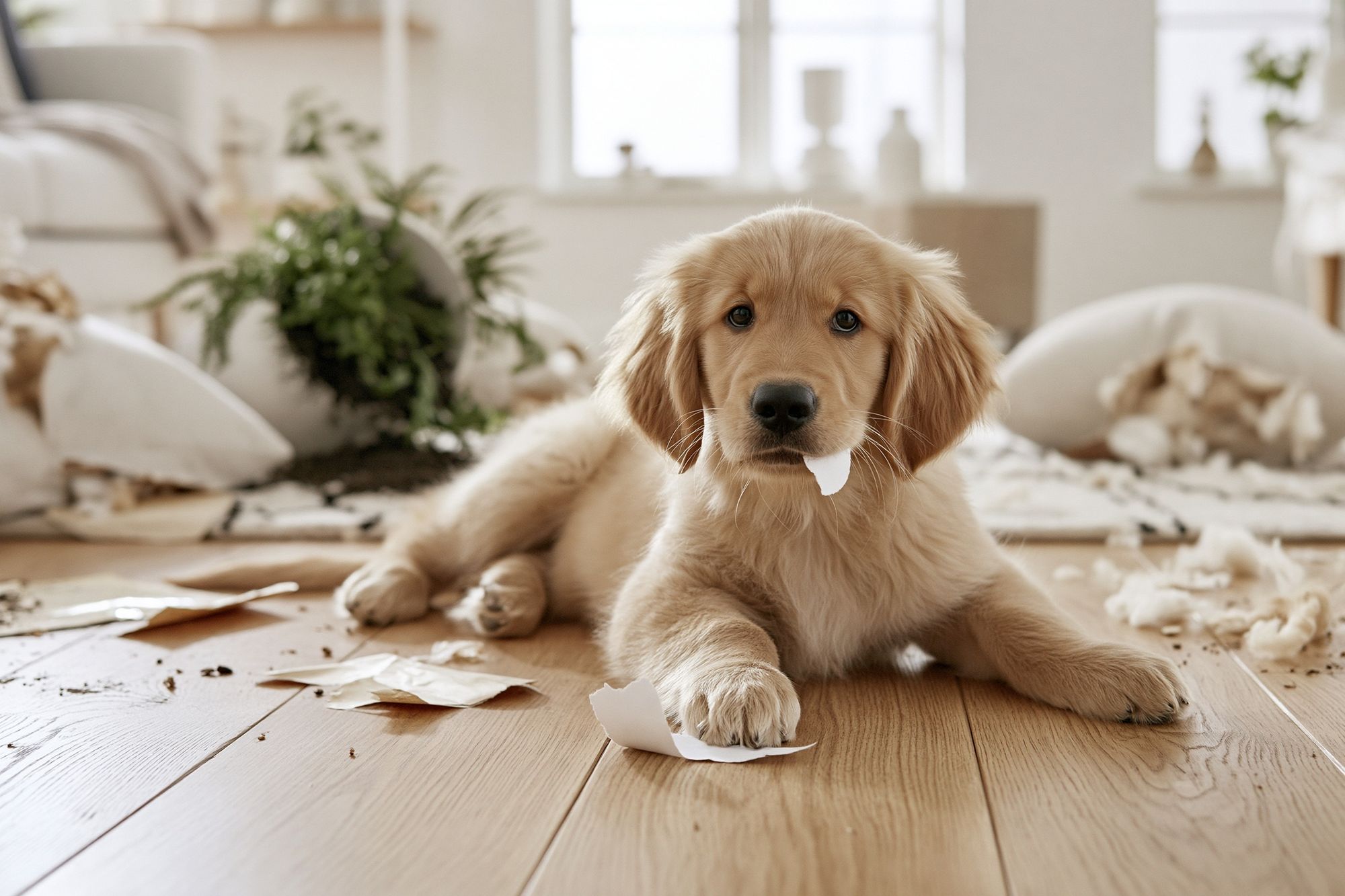 Golden Retriever Puppy Photography Poster. poster — animals art