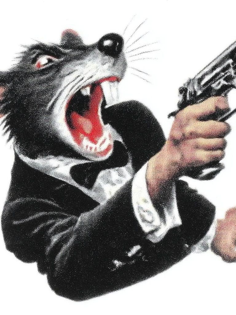 Gangster Rat — Vintage Print. poster — vintage art