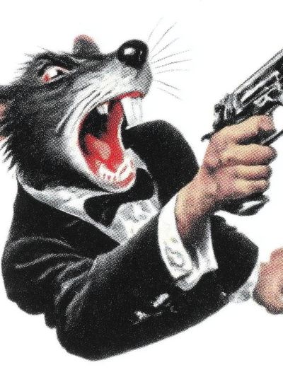 Gangster Rat — Vintage Print. poster print