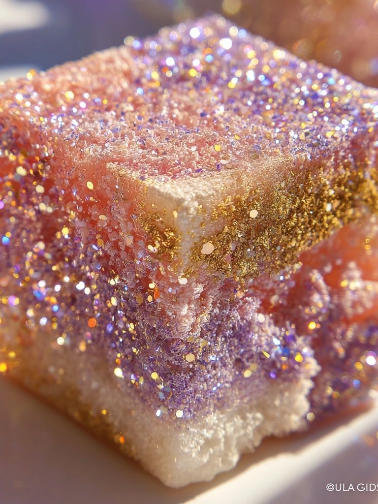 Glittering Sugar Cube — Photography Print. poster — photography art