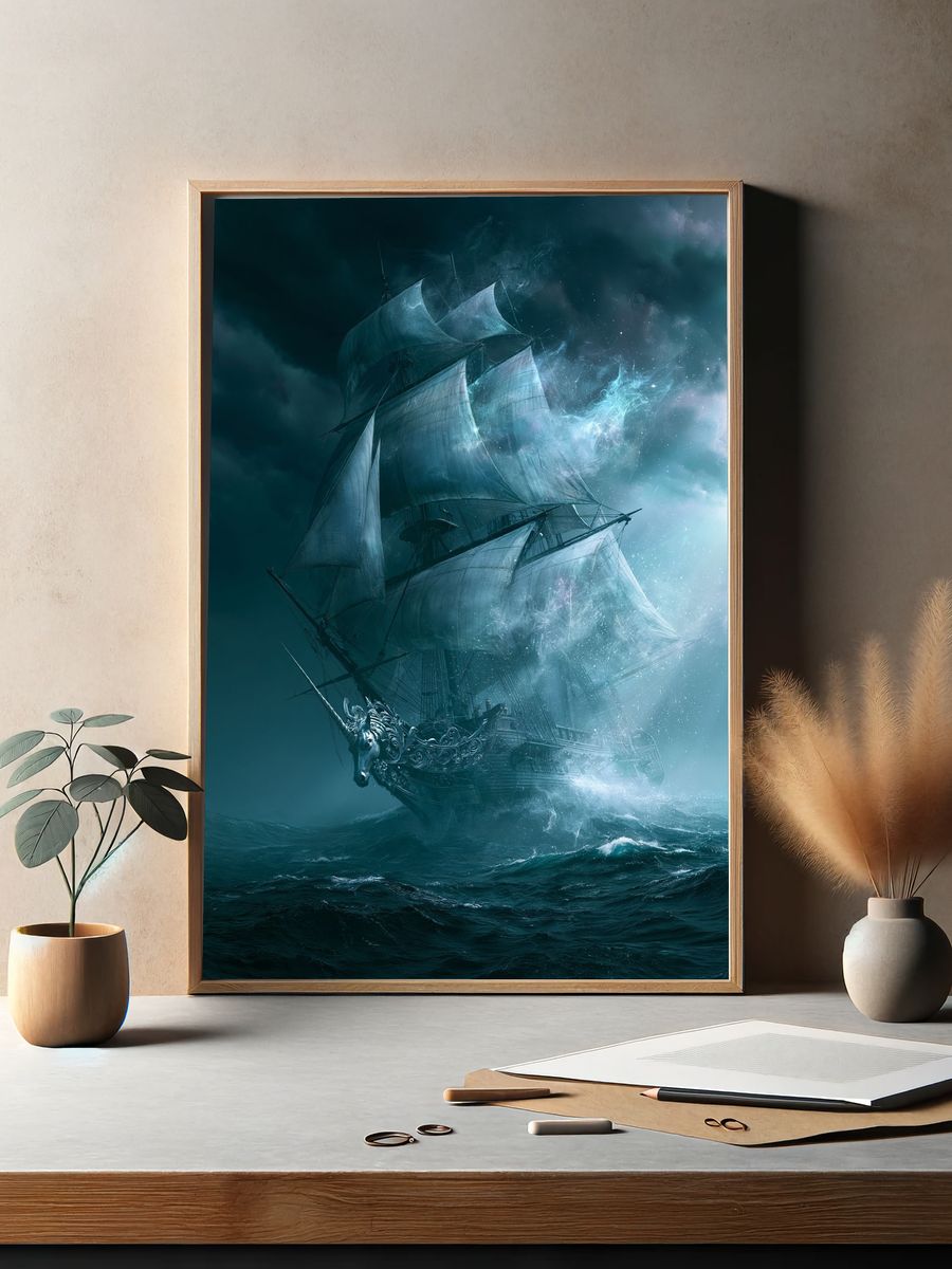 Ghost Ship Fantasy Poster. — room view 2