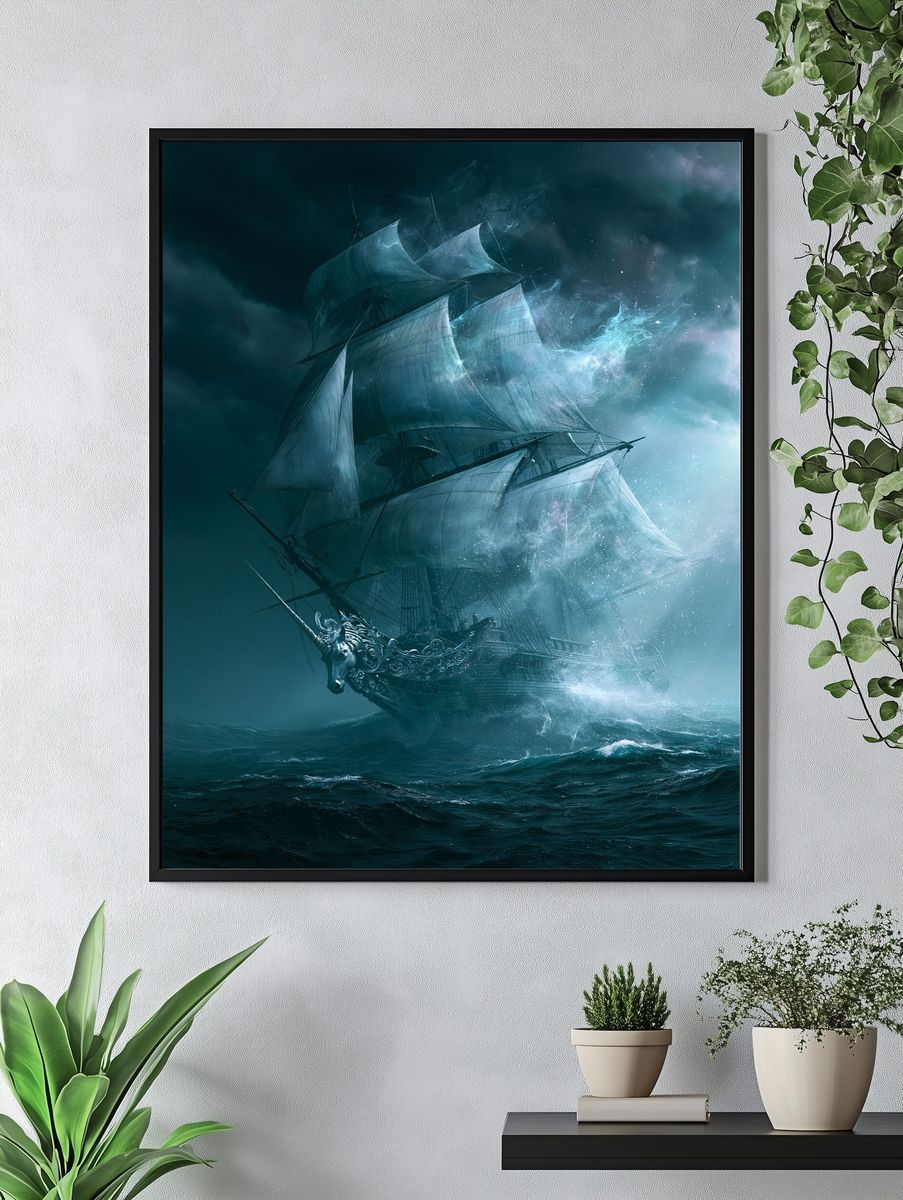 Ghost Ship Fantasy Poster. — room view 4