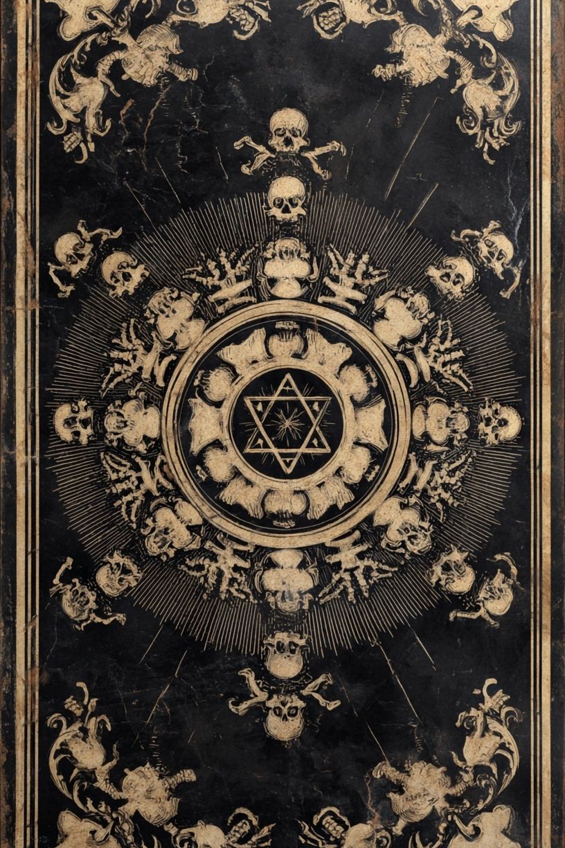 Gothic Skull Mandala Poster. poster — fine-art art