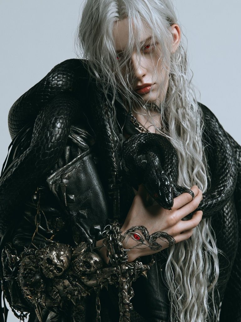 Gothic Serpent Portrait Print. poster detail