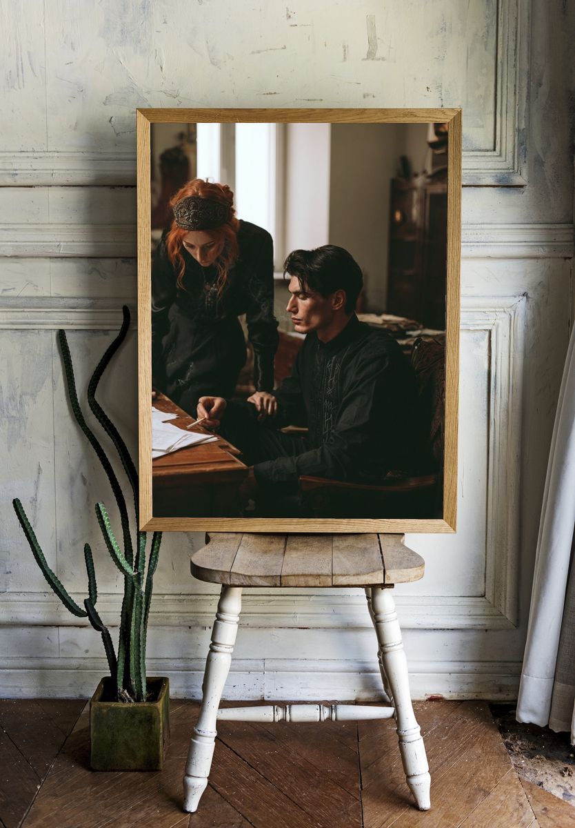 Gothic Study Portrait Poster. room preview
