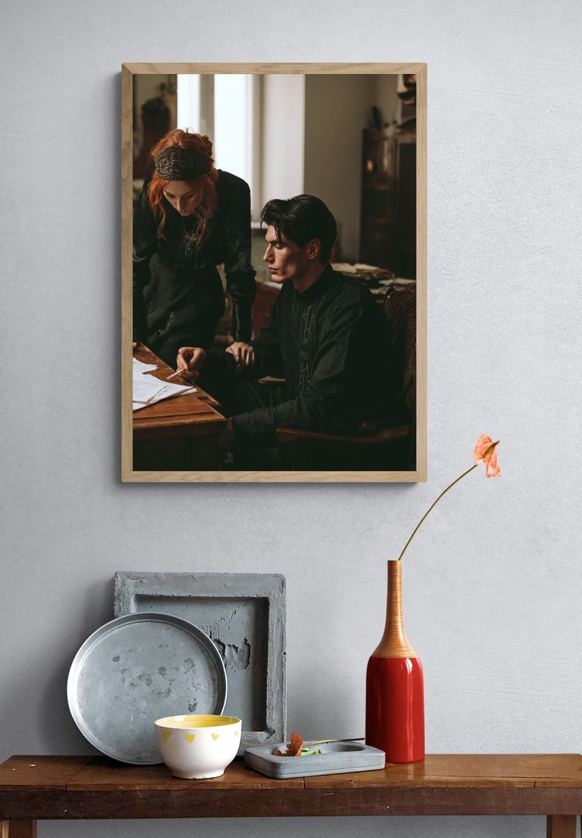 Gothic Study Portrait Poster. — room view 3
