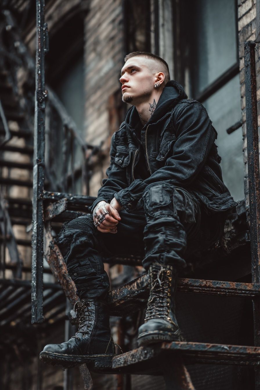 Gothic Street Portrait Poster. poster — photography art