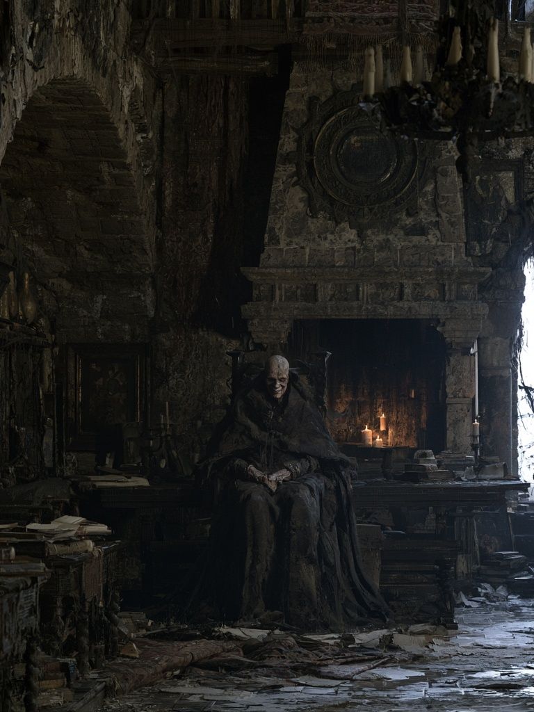 Gothic Throne Room — Fine-Art Print. poster detail