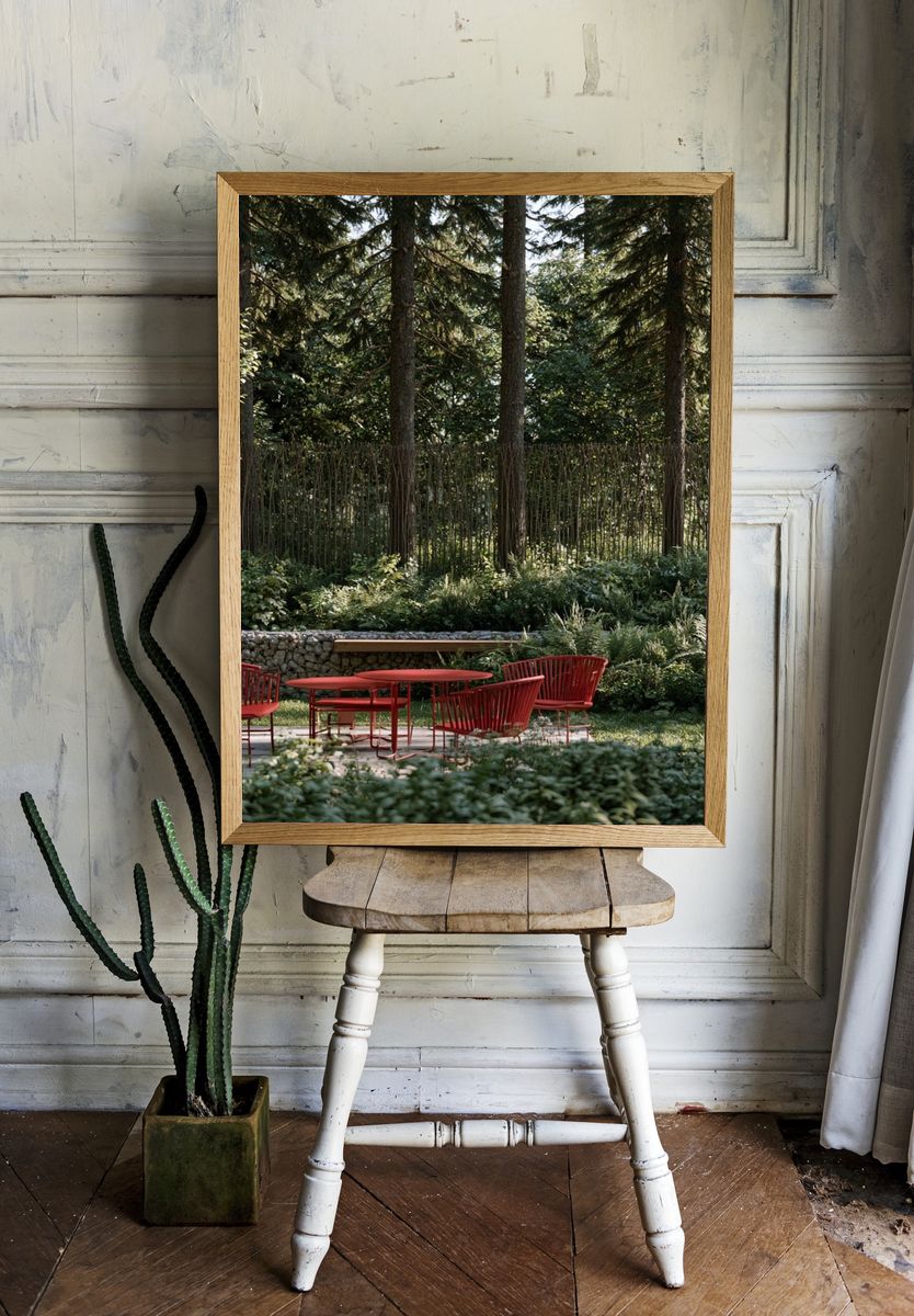 Garden Terrace Photography Poster. — room view 1