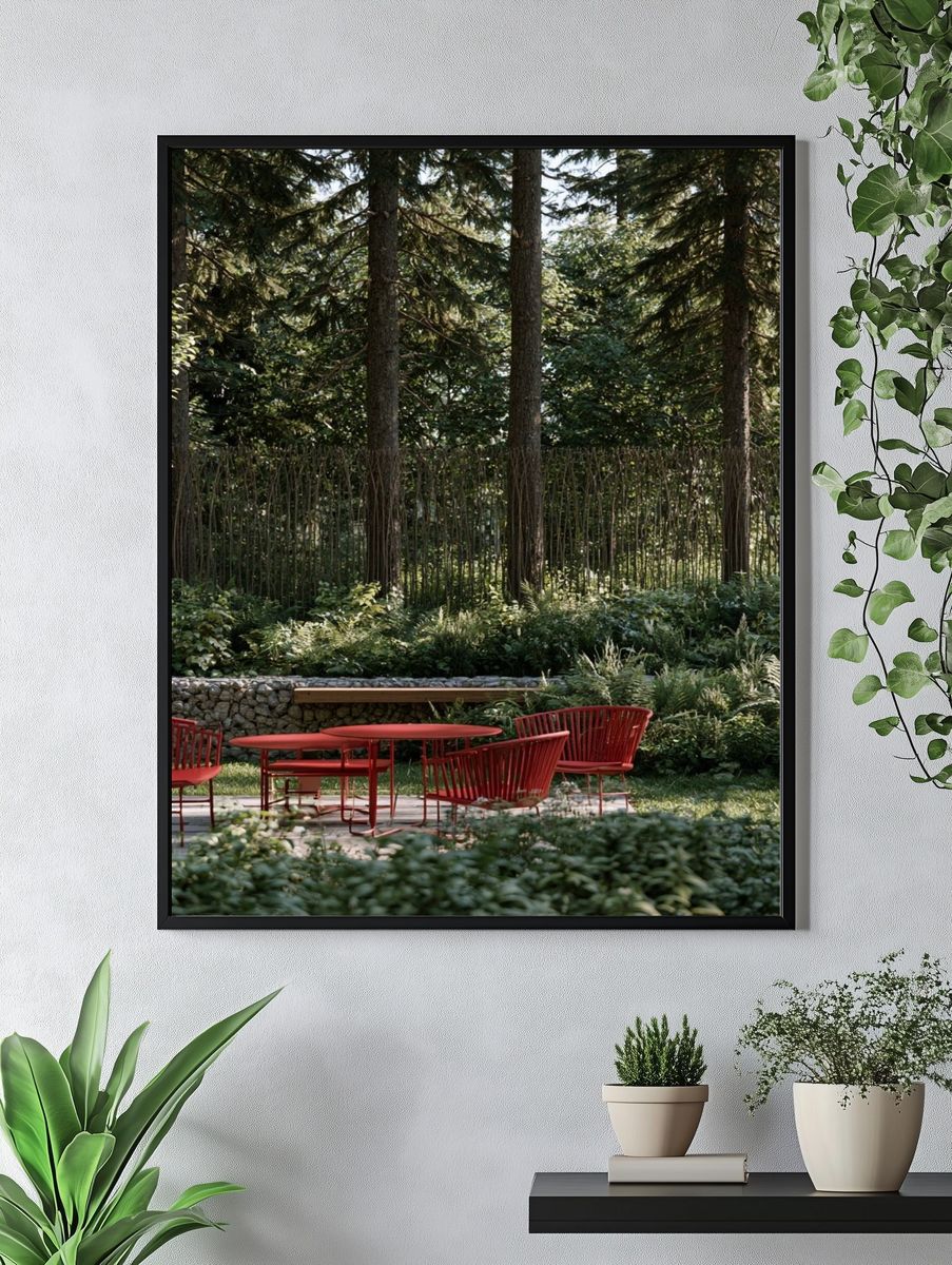 Garden Terrace Photography Poster. — room view 4