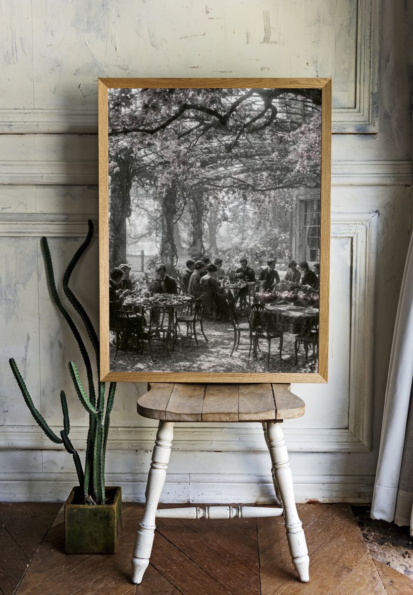 Garden Tea Party Photography Poster. — room view 1